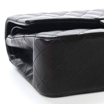 Chanel Lambskin Quilted Medium Double Flap Black 8 of 9