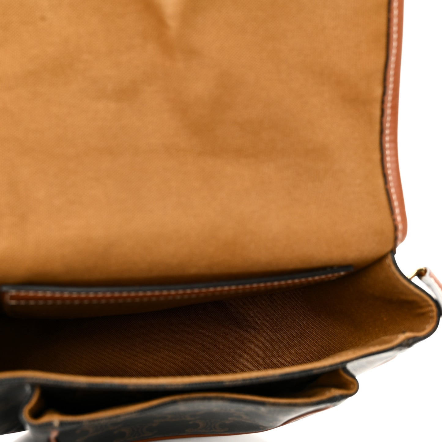 Triomphe Canvas Medium Folco Bag Tan