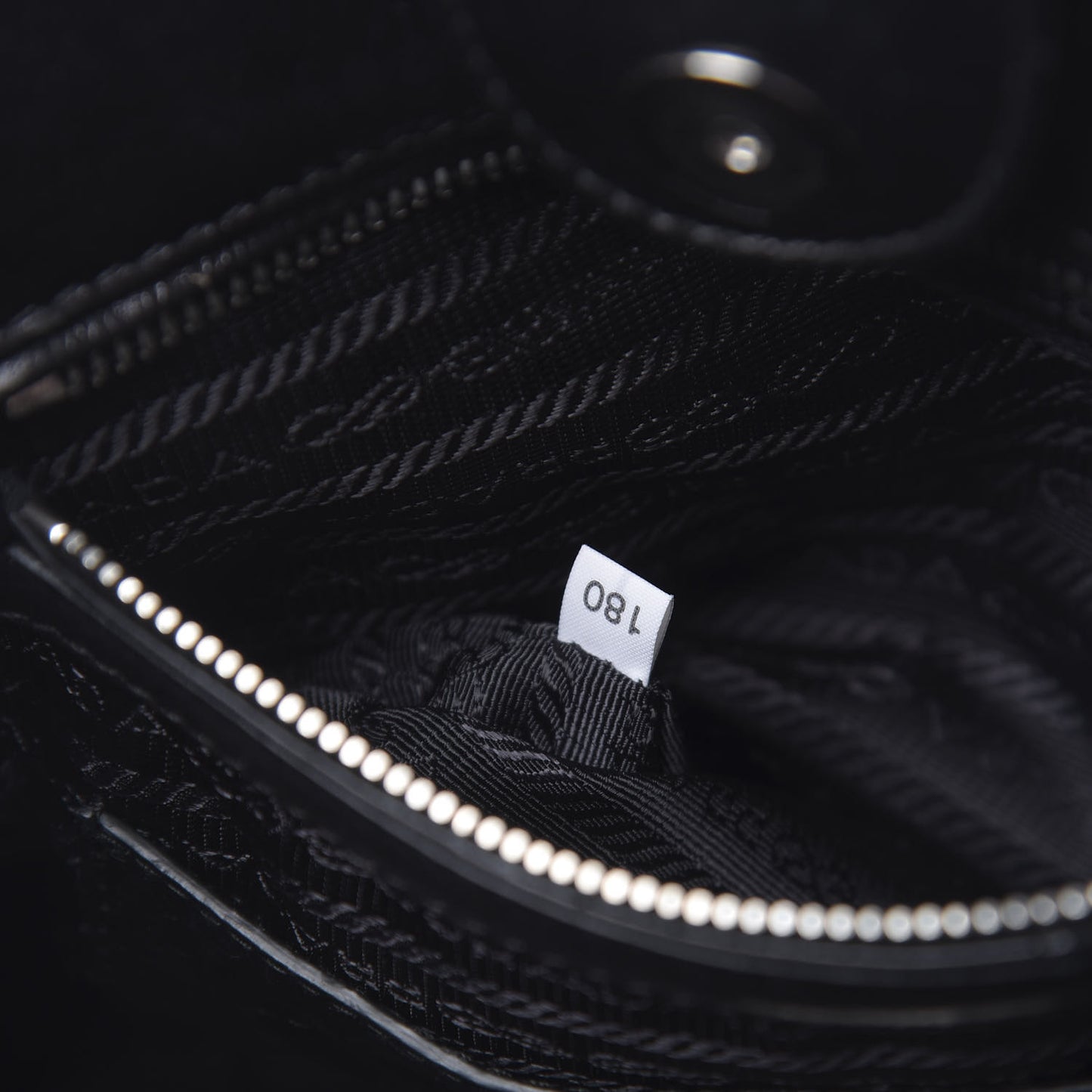 Glace Calf Small Twin Pocket Tote Black