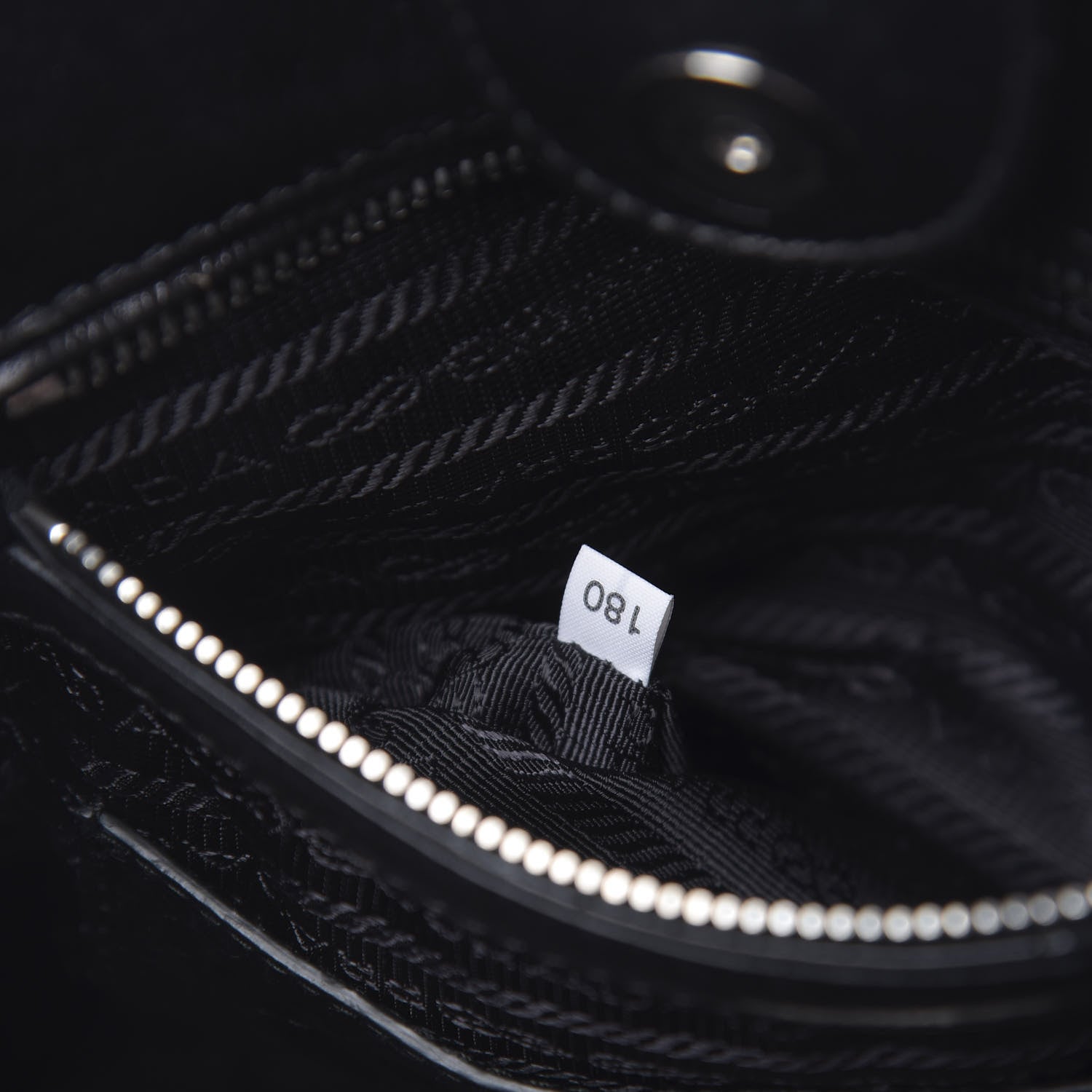 Prada Glace Calf Small Twin Pocket Tote Black 7 of 10