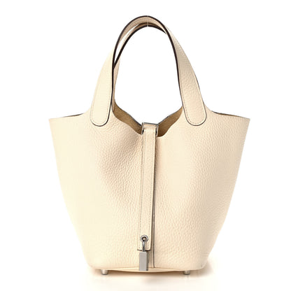 Hermes Taurillon Clemence Picotin Lock 18 PM Nata 1 of 9