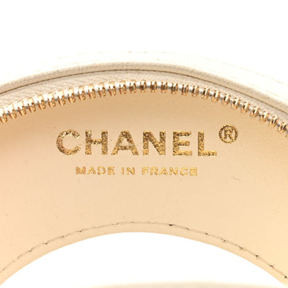 Chanel Lambskin Coco Lifesaver Round Bag Black White 5 of 15