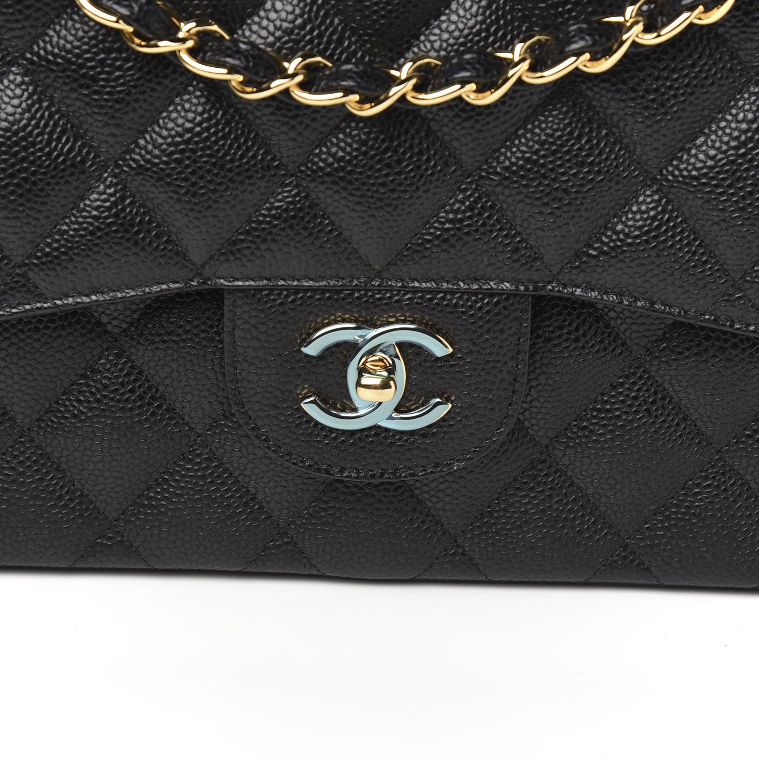 Chanel Caviar Quilted Jumbo Double Flap Black 9 of 10