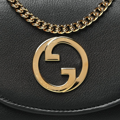 Gucci Roxy Calfskin Medium Blondie Chain Wallet Black 8 of 11