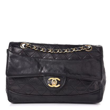 Chanel Lambskin Quilted Medium Single Flap Black 1 of 24