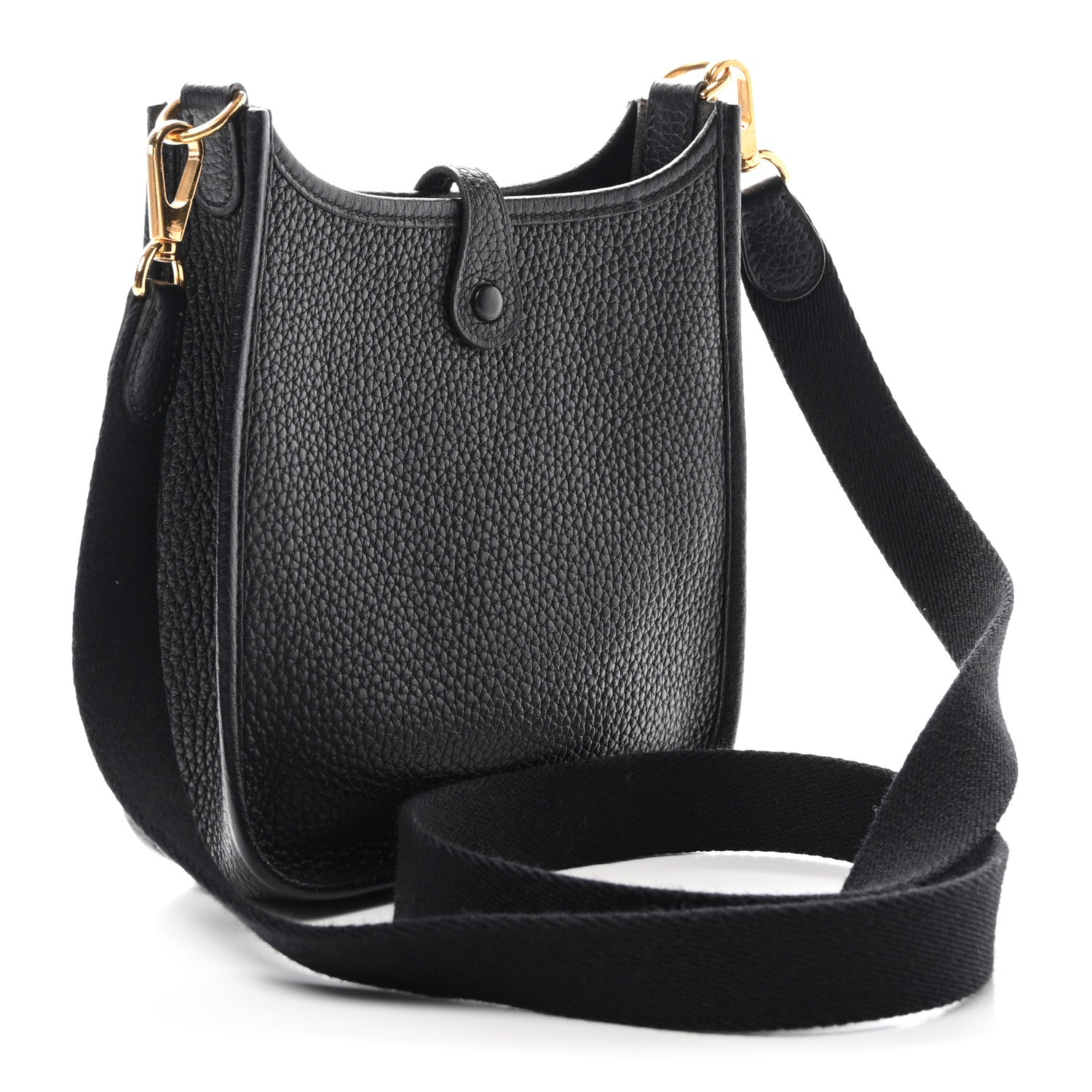 Hermes Taurillon Clemence Evelyne TPM Black 3 of 10
