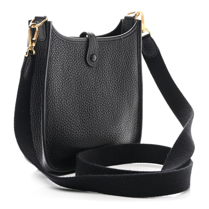Hermes Taurillon Clemence Evelyne TPM Black 3 of 10