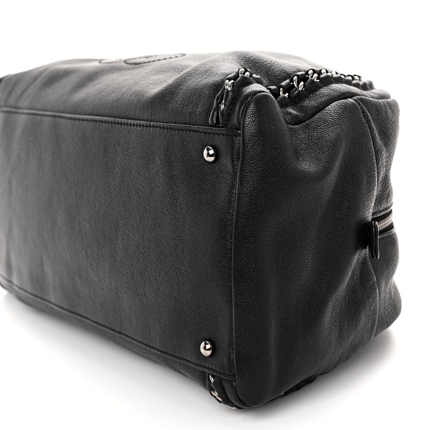 Chanel Smooth Calfskin Medium Luxe Ligne Bowler Black 9 of 9