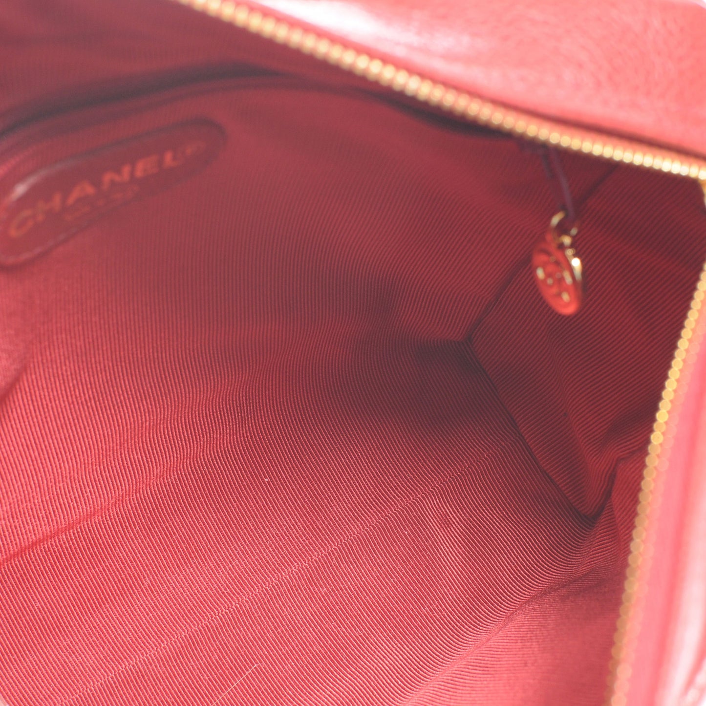 Caviar CC Shoulder Bag Red