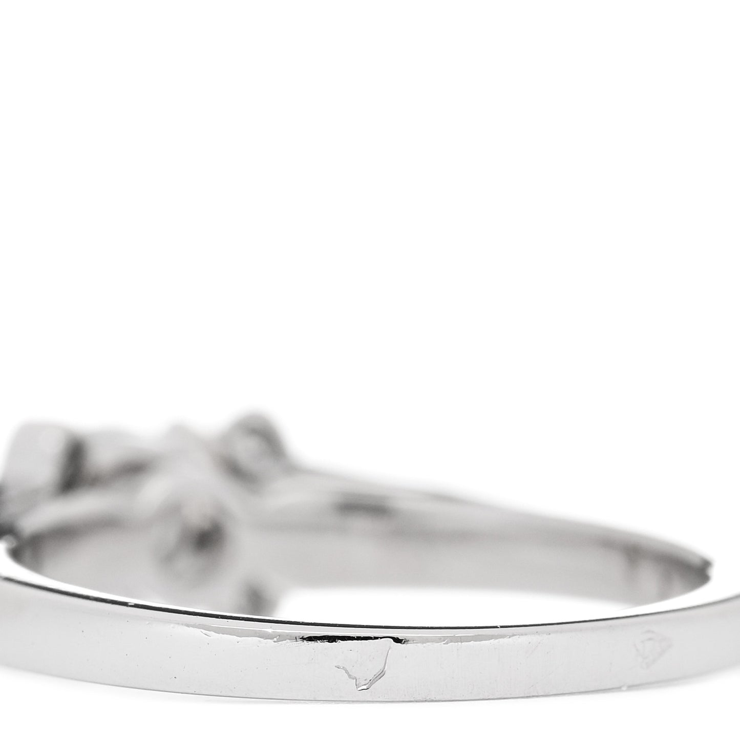 Platinum Diamond .26ct Ballerine Solitaire Engagement Ring 45 3.25