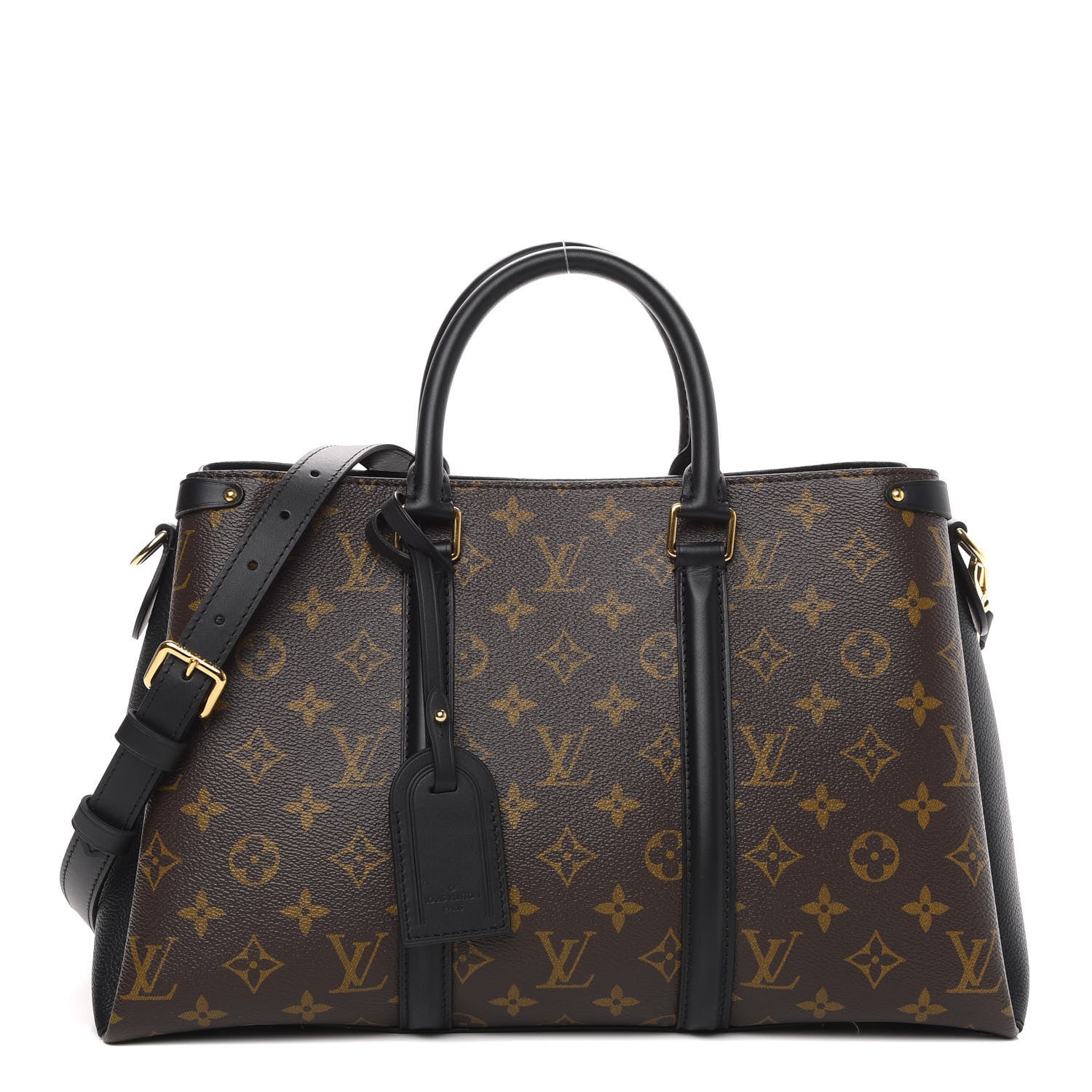 Louis Vuitton Monogram Soufflot MM Black 1 of 9