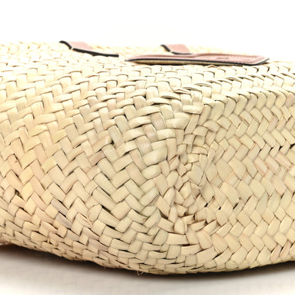 Celine Raffia Calfskin Heart Triomphe Teen Panier Tan 7 of 8