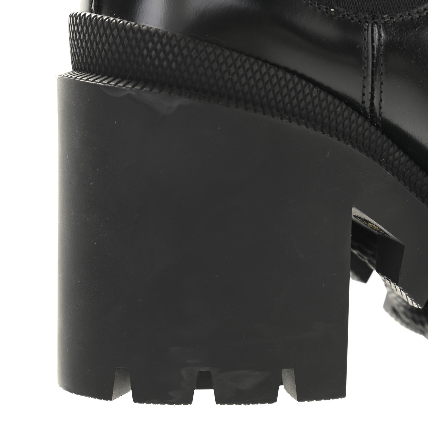Calfskin Crystal GG Trip Chelsea Ankle Boots 36.5 Black