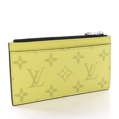 Louis Vuitton Monogram Taiga Coin Card Holder Yellow 2 of 7