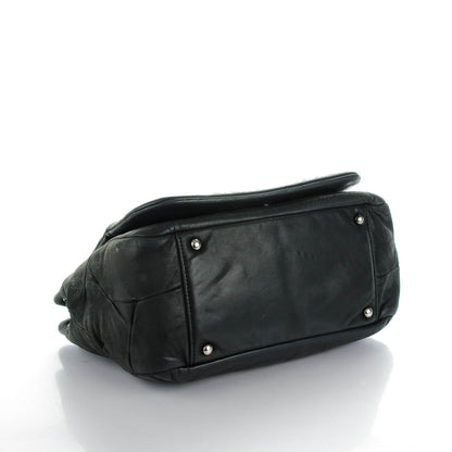 Chanel Iridescent Calfskin Glint Accordion Flap Black 4 of 8