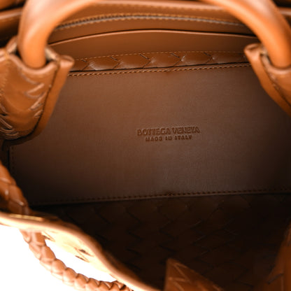 Bottega Veneta Suede Intrecciato Small Andiamo Shoulder Bag Amber 5 of 9