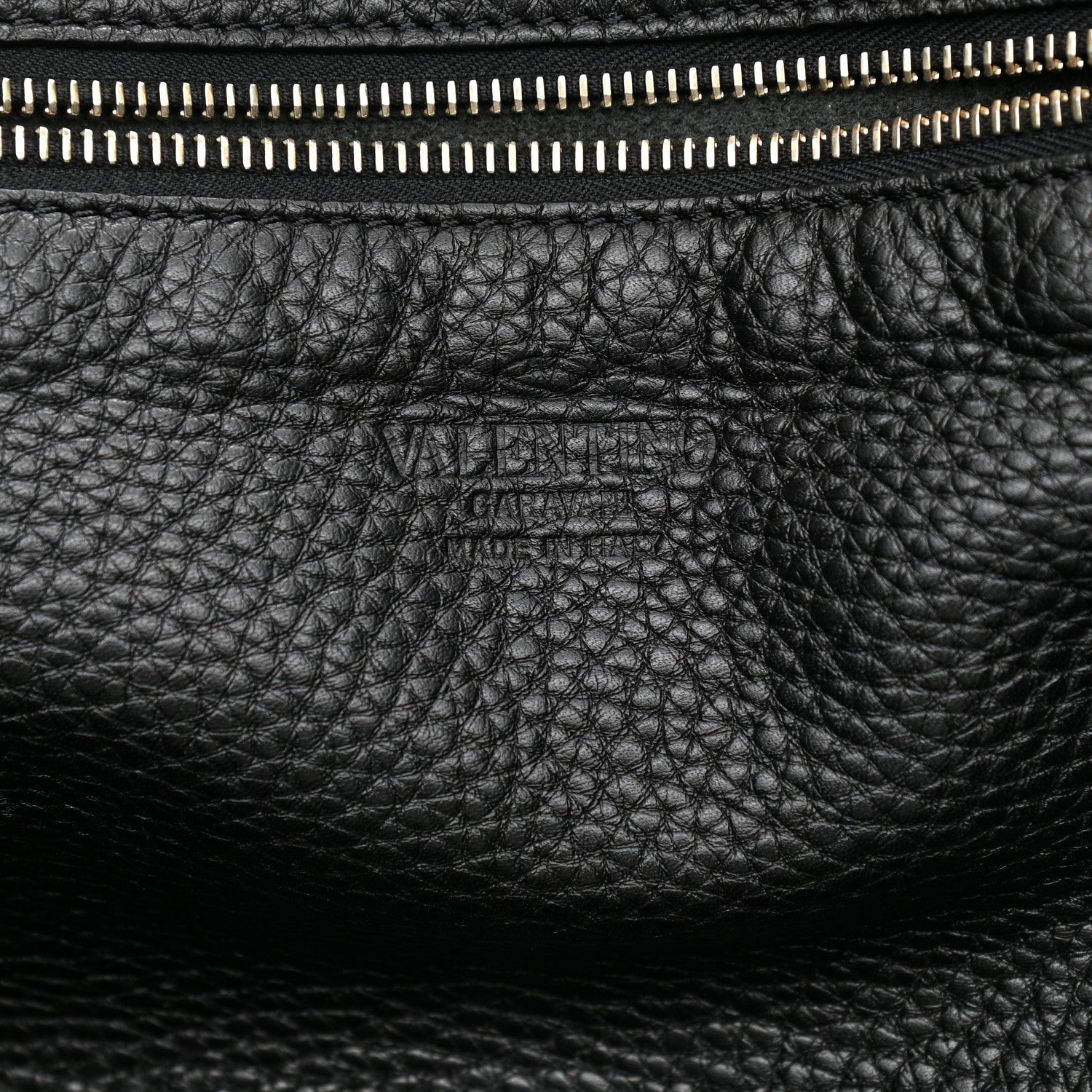 Valentino Garavani Pebbled Calfskin Medium Rockstud Tote Black 6 of 14