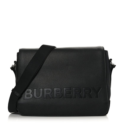 Burberry Calfskin Logo Messenger Black 1 of 8