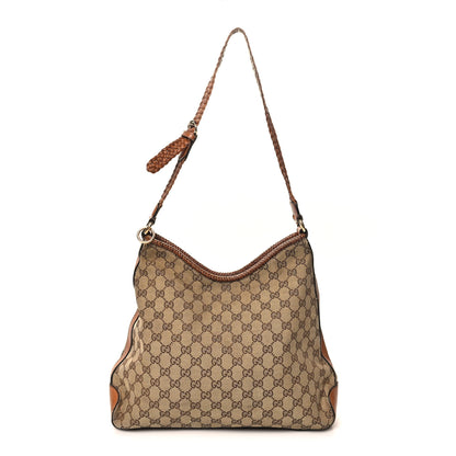 Gucci Monogram Medium Marrakech Hobo Camel 1 of 14