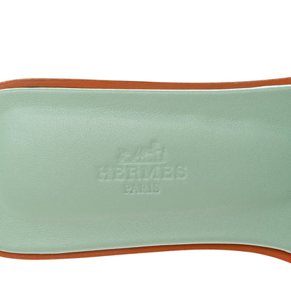 Hermes Suede Goatskin Oran Sandals 37 Rose Sorbet 7 of 9