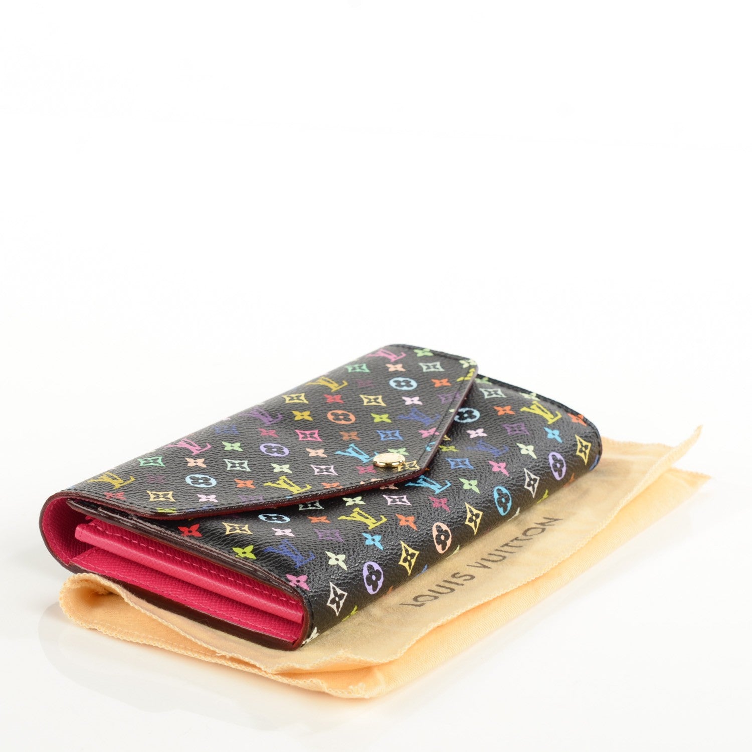 Louis Vuitton Monogram Multicolor Sarah Wallet NM Black Grenade 4 of 8