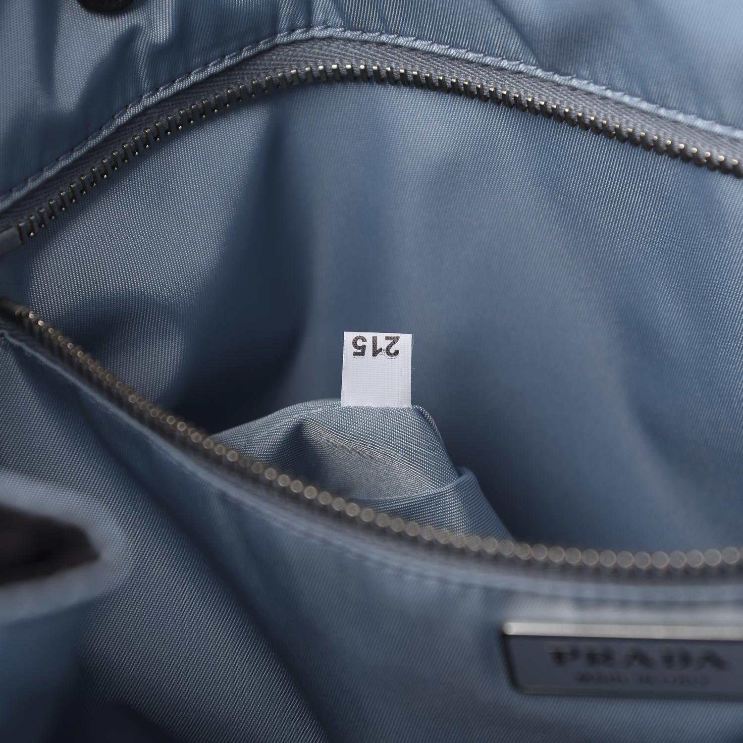 Prada Tessuto Nylon Etiquette Studded Tote Black Astrale 9 of 10