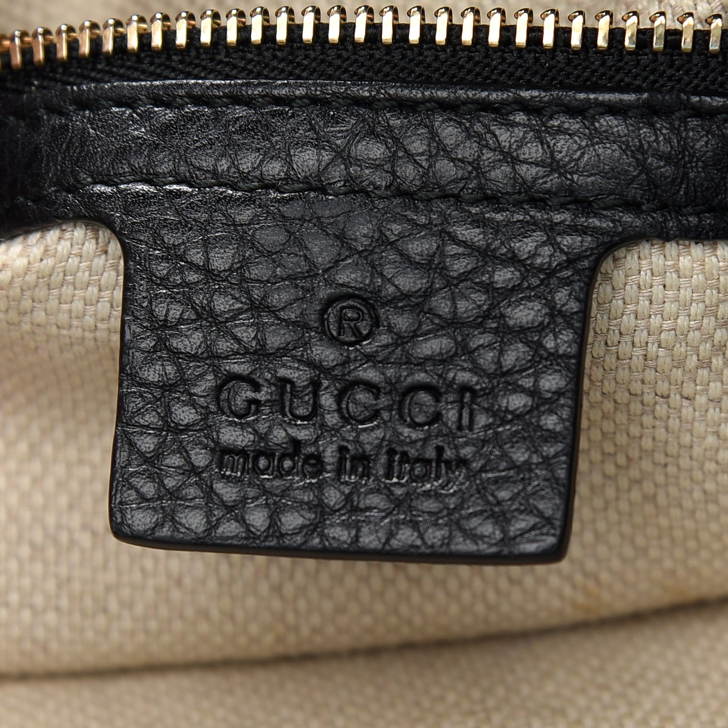 Gucci Pebbled Calfskin Large Soho Hobo Black 6 of 17