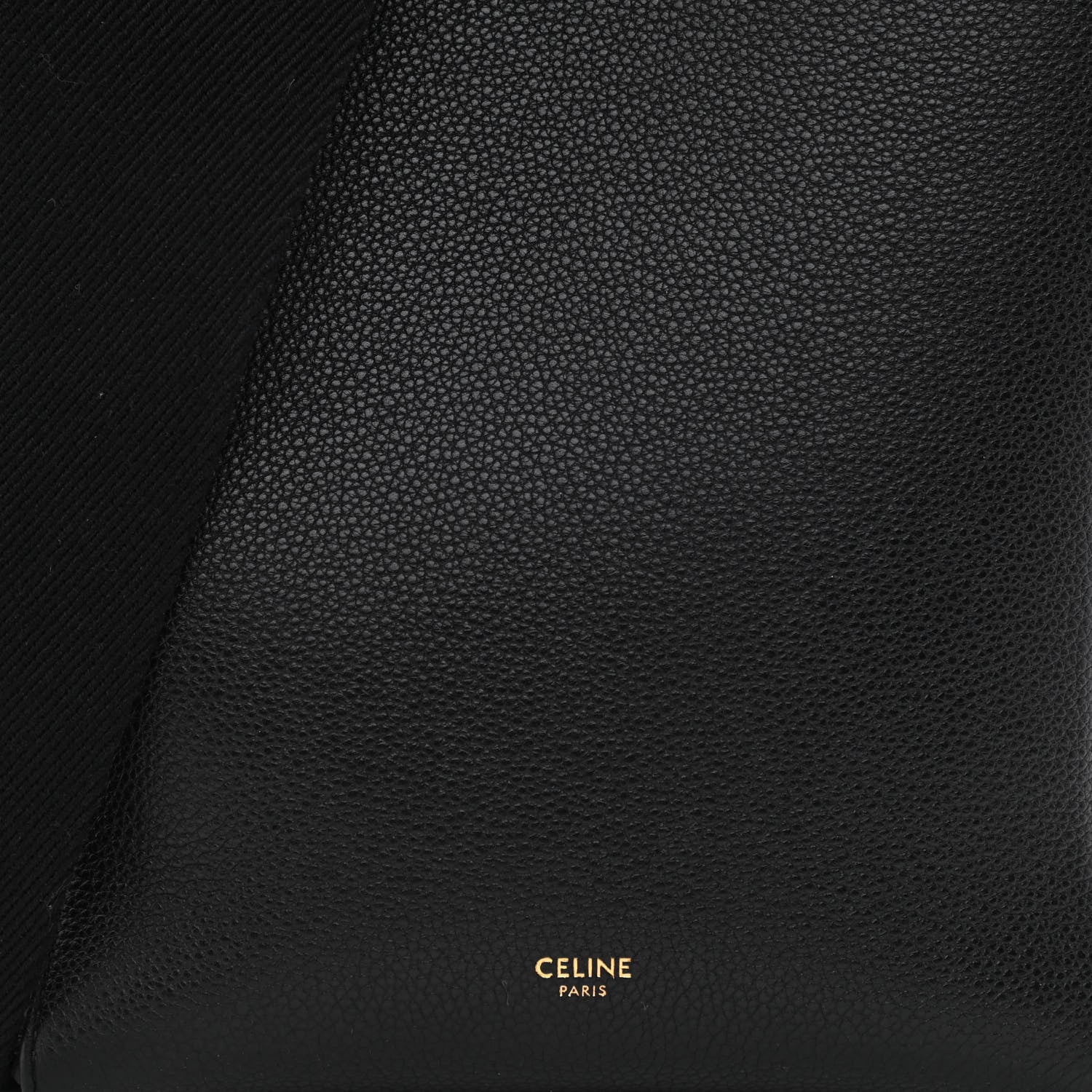 Celine Soft Grained Calfskin Small Sangle Bucket Bag Black 7 of 9