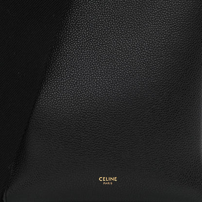 Celine Soft Grained Calfskin Small Sangle Bucket Bag Black 7 of 9