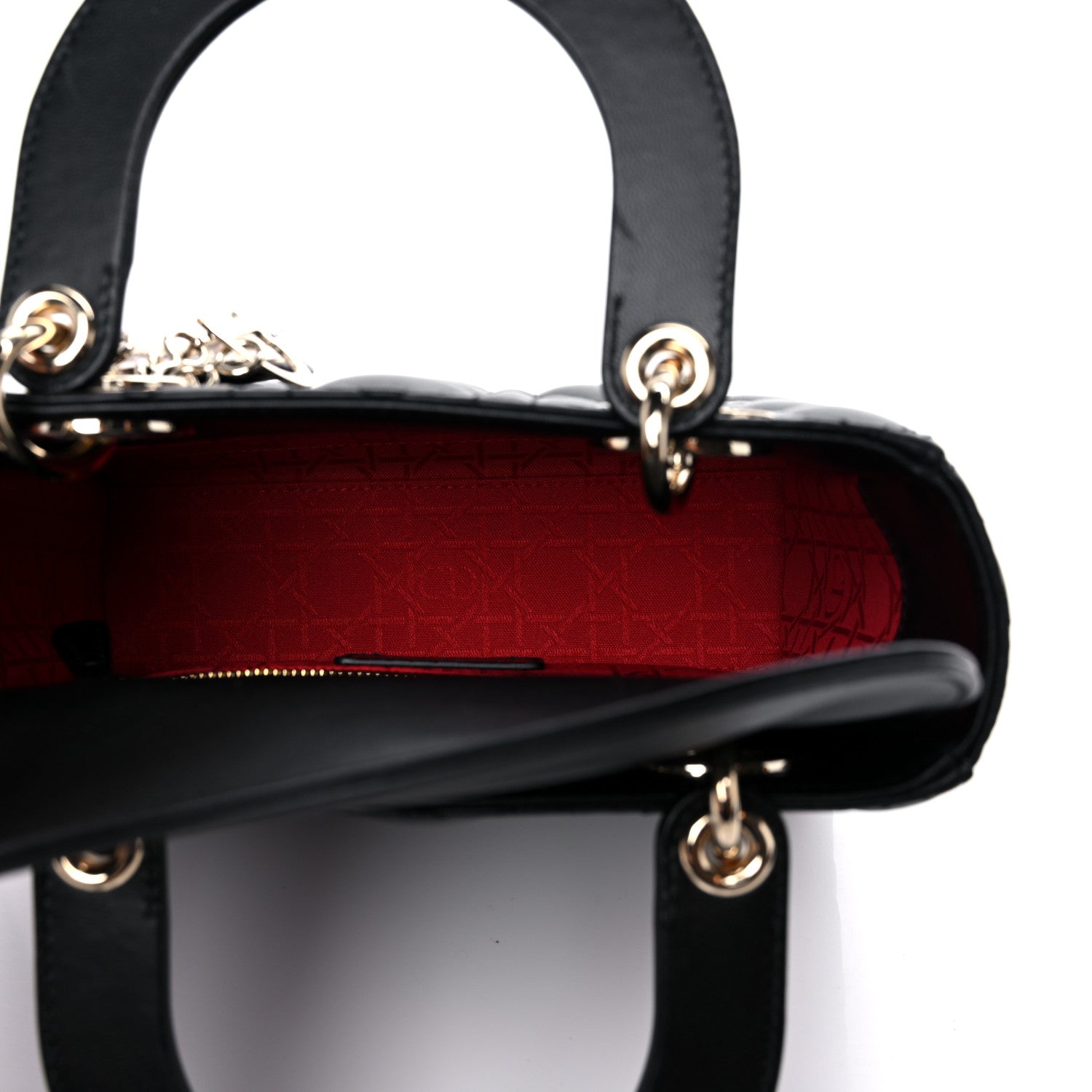 Christian Dior Lambskin Cannage Small My ABCDior Lady Dior Black 5 of 11