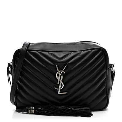 Saint Laurent Calfskin Matelasse Monogram Lou Camera Bag Black 1 of 21