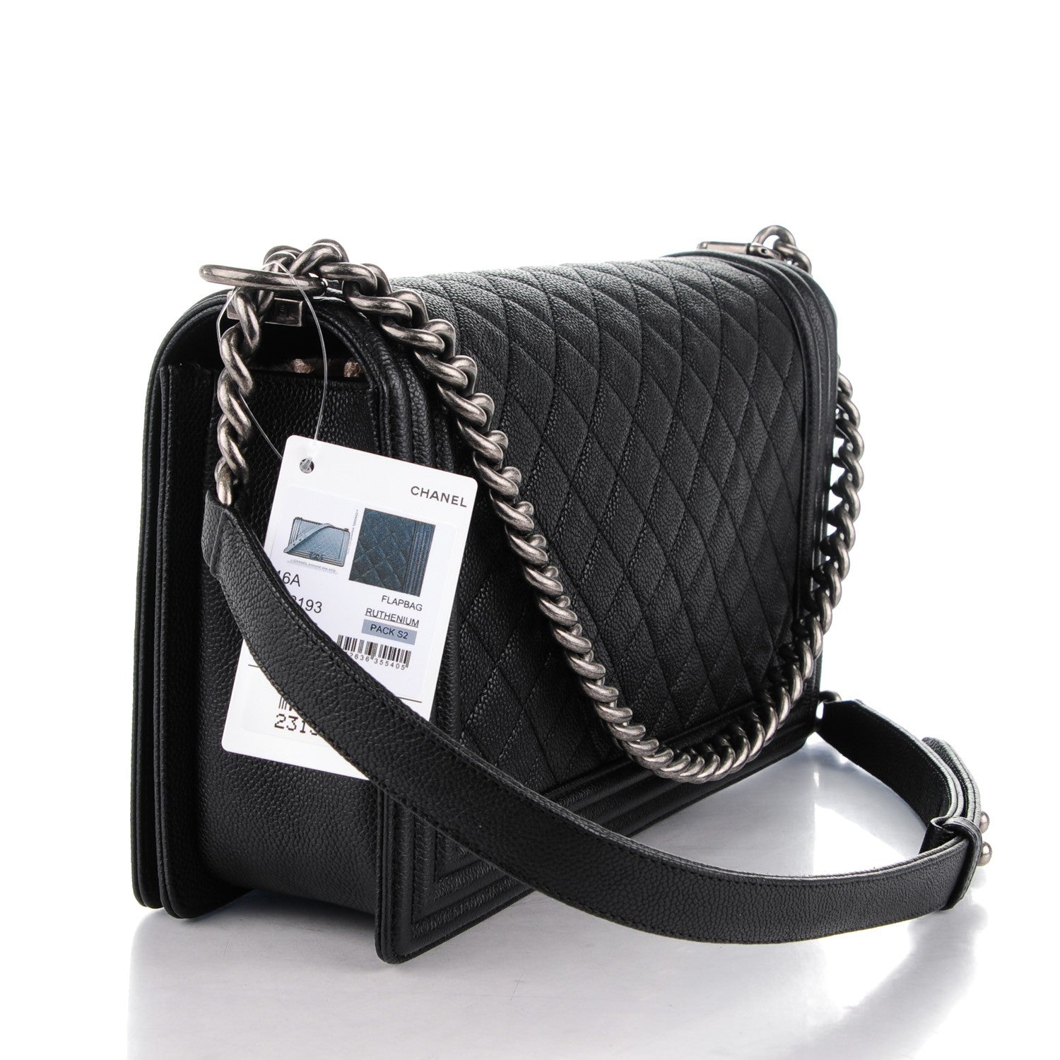 Chanel Caviar Quilted New Medium Boy Flap Black 3 of 7