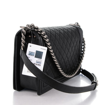 Chanel Caviar Quilted New Medium Boy Flap Black 3 of 7