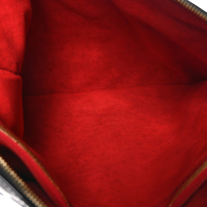 Louis Vuitton Patent Embossed Monogram Lambskin Coussin MM Black Red 5 of 9