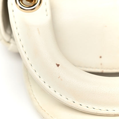 Christian Dior Lambskin Cannage Micro Lady Dior White 9 of 19