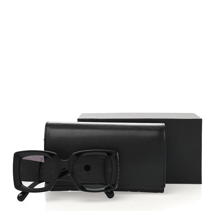 Chanel Acetate Rectangle Sunglasses 5435 Black 8 of 8