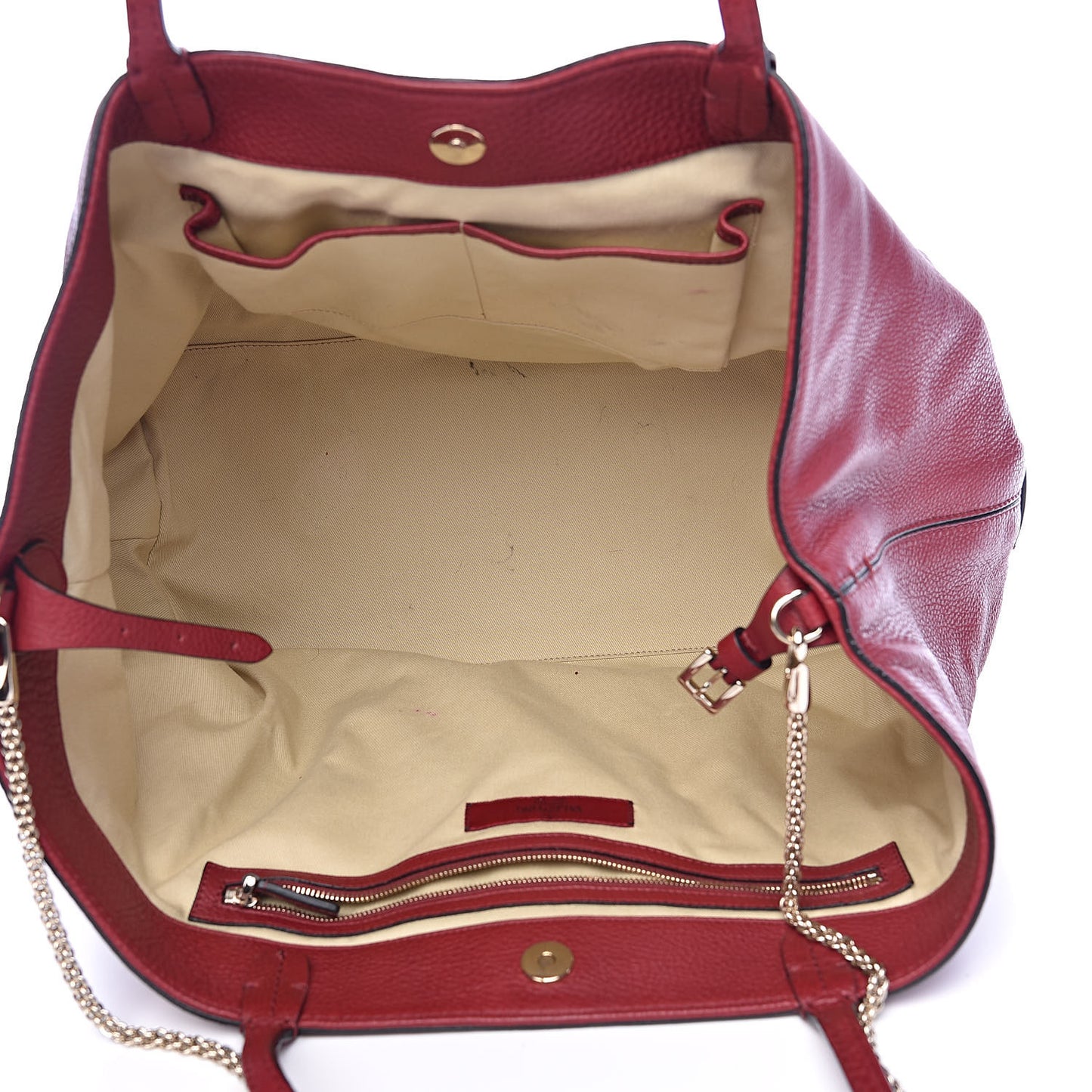 Grained Calfskin Va Va Voom Tote Dark Red