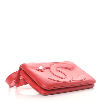 Chanel Lambskin CC Mania Waist Belt Bag Red 4 of 8