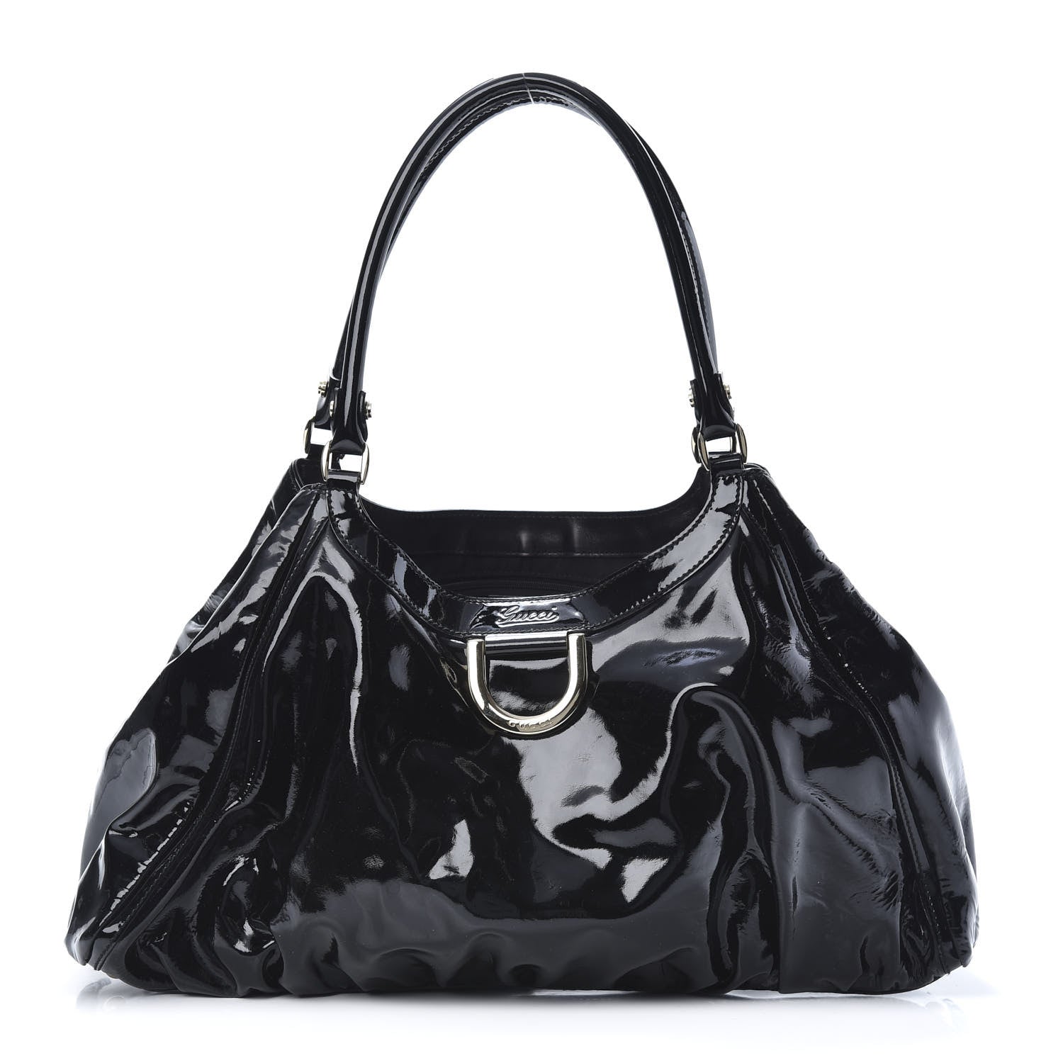 Gucci Patent D Ring Large Hobo Black 1 of 12