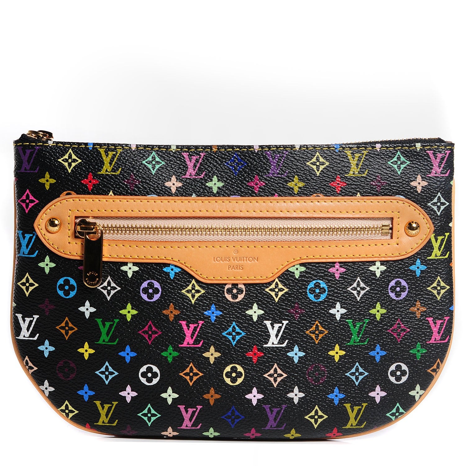 Louis Vuitton Monogram Multicolor Pochette Plate GM Black 1 of 8