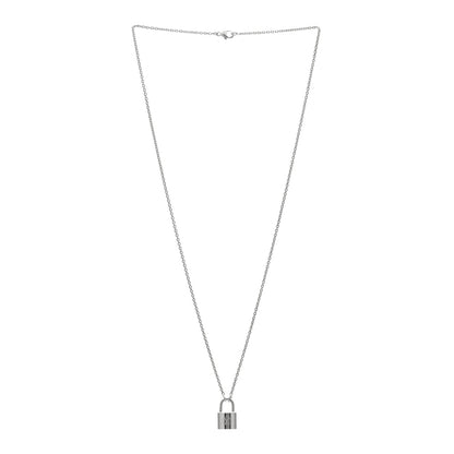 Louis Vuitton Sterling Silver Lockit Necklace 2 of 3