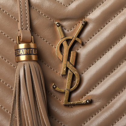 Saint Laurent Calfskin Matelasse Monogram Lou Camera Bag Dark Latte 4 of 4