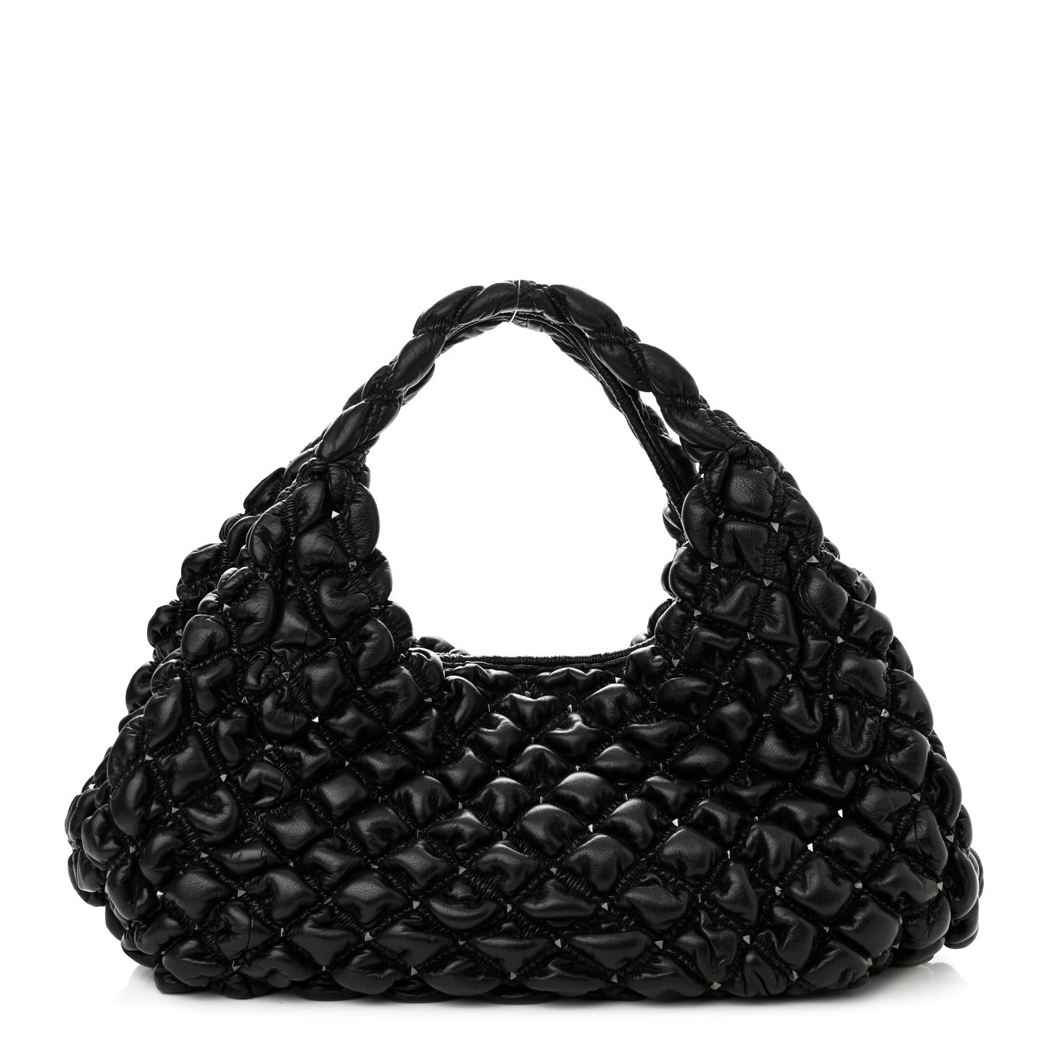 Valentino Garavani Nappa Spikeme Hobo Bag Black 1 of 9
