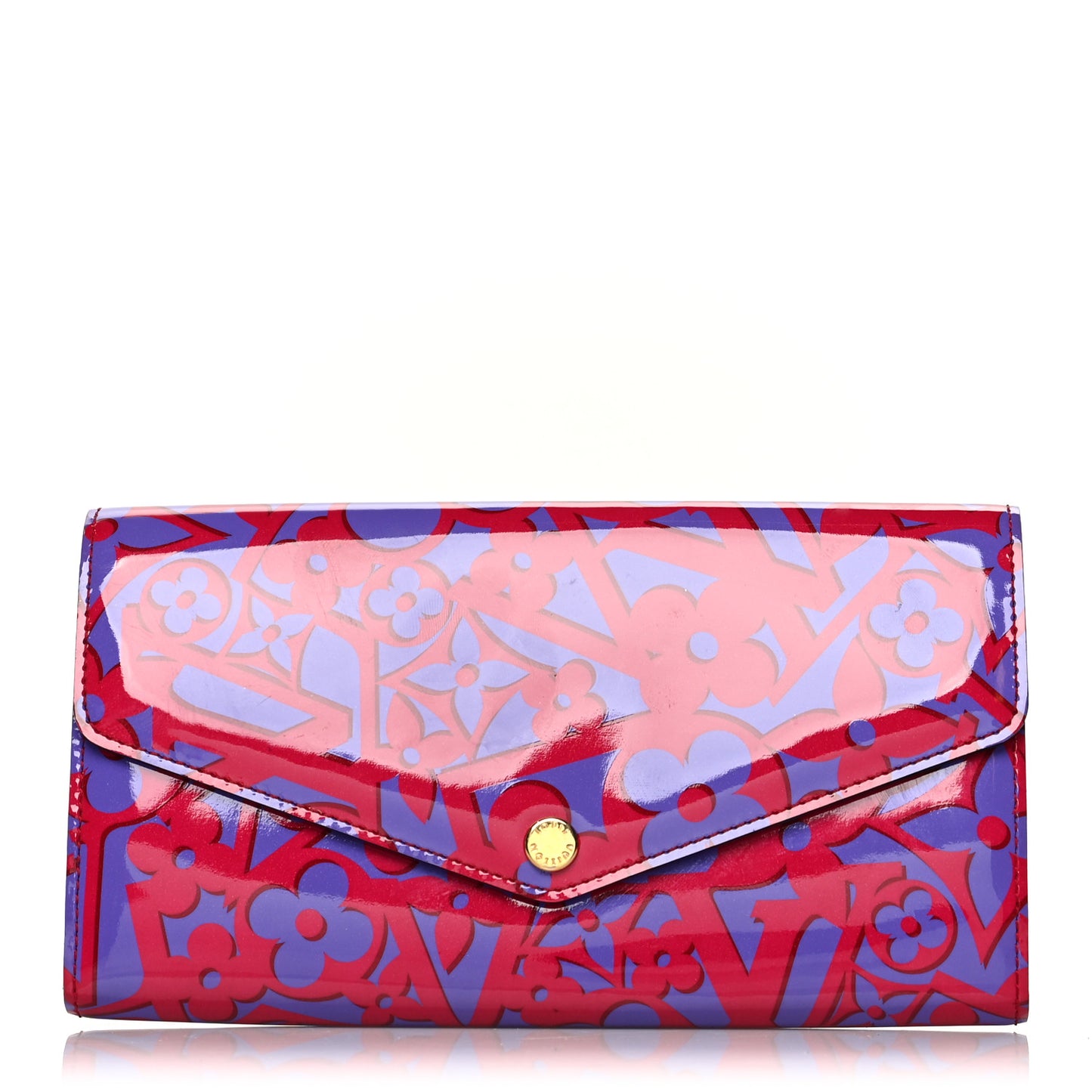 Patent Sweet Monogram Sarah Wallet Rose Indien