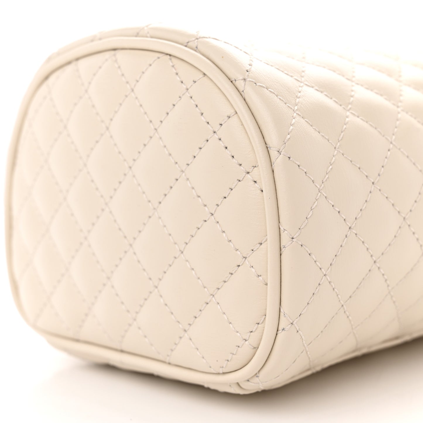 Calfskin Trapuntata Zumi Belt Bag Off White