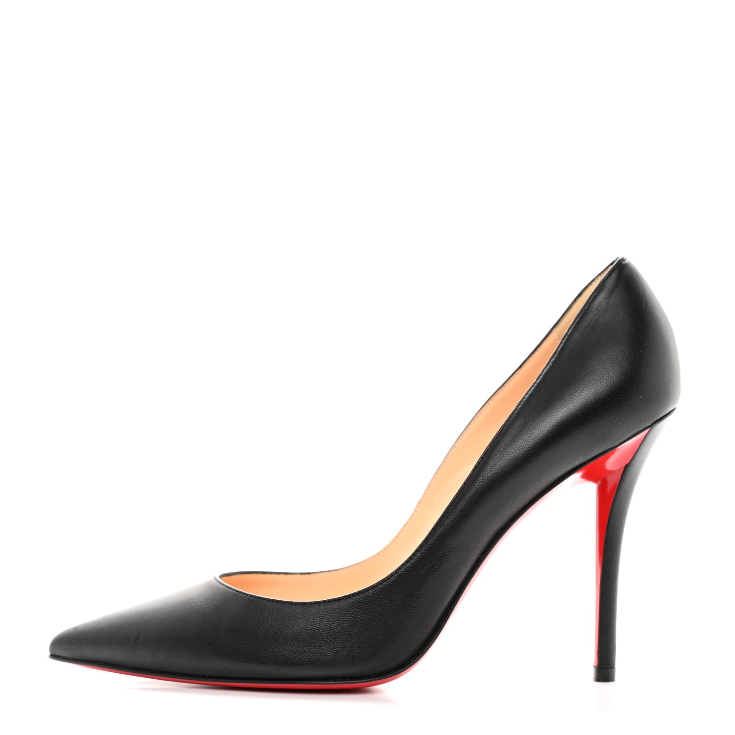 Christian Louboutin Nappa Apostrophy 100 Pumps 39.5 Black 1 of 8
