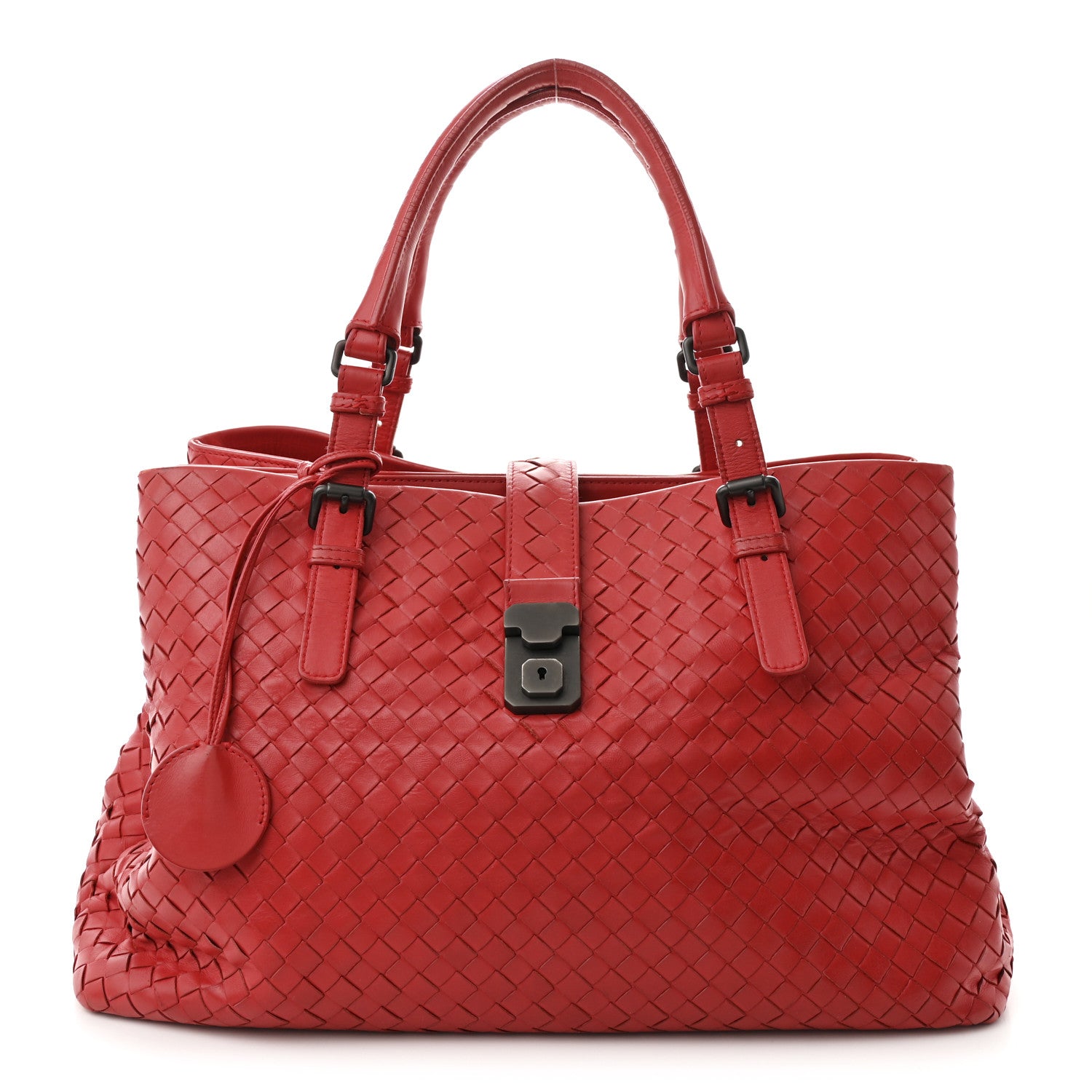 Bottega Veneta Light Calf Intrecciato Medium Roma Fraise 1 of 13