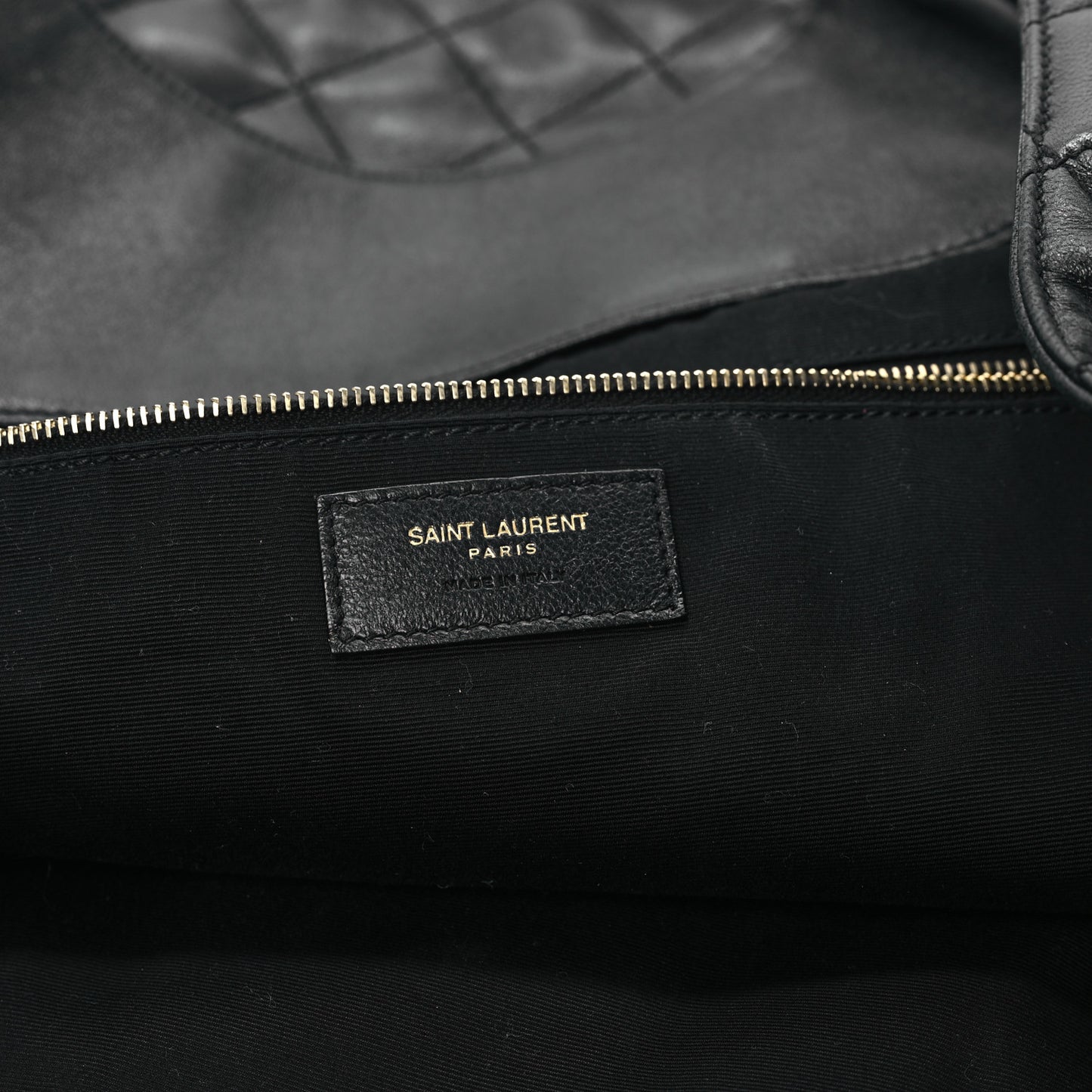 Lambskin Quilted Maxi Icare Shopping Tote Black