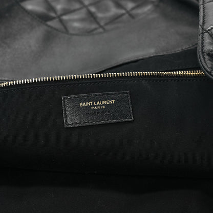 Saint Laurent Lambskin Quilted Maxi Icare Shopping Tote Black 7 of 13