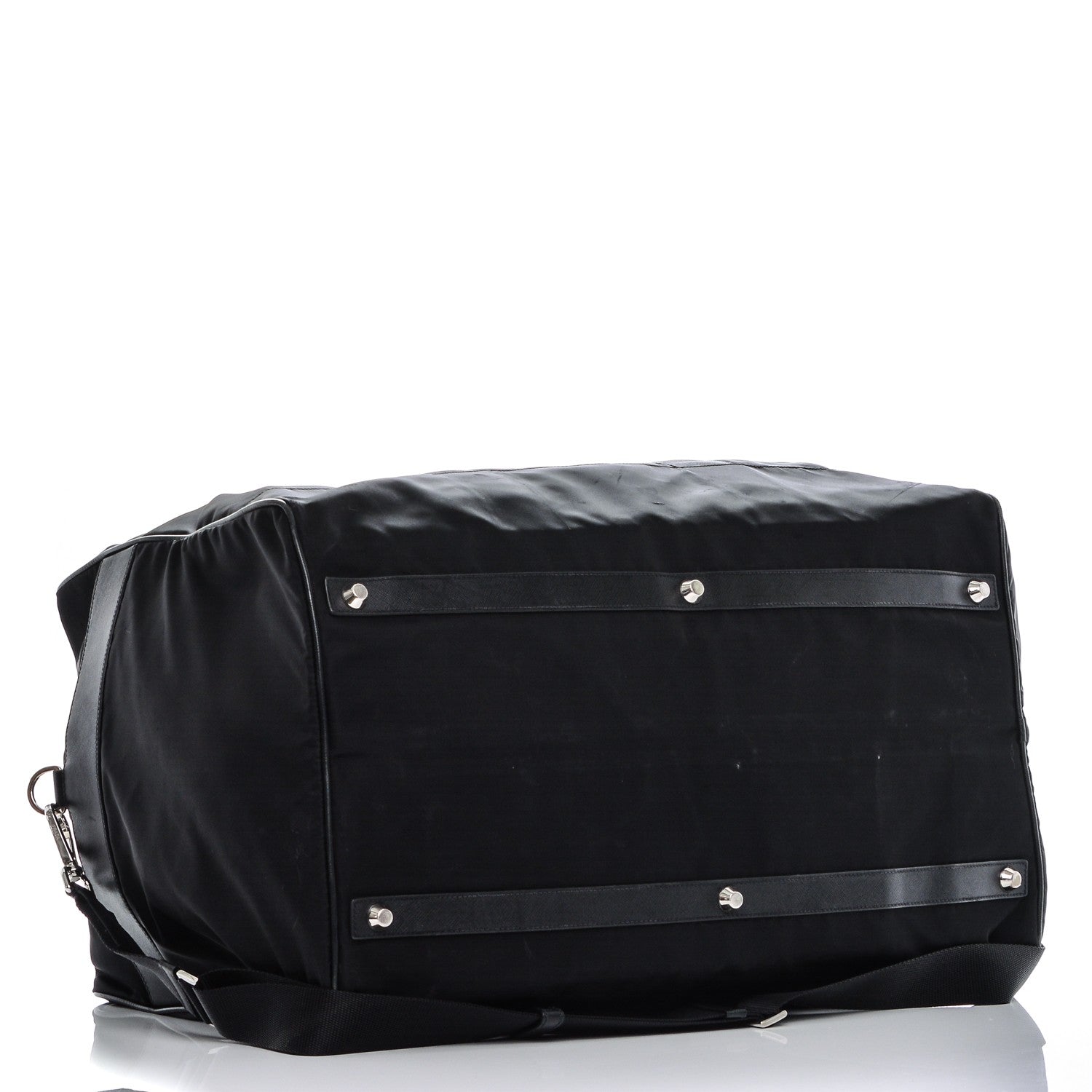 Prada Tessuto Nylon Saffiano Viaggio Carry On Travel Bag Black 4 of 7